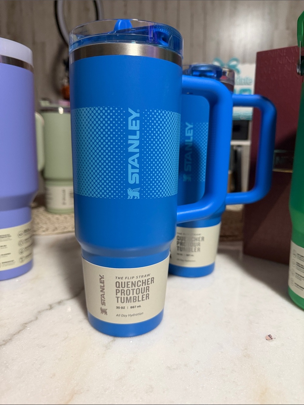 Stanley Blue Quencher ProTour Tumbler with Flip Straw